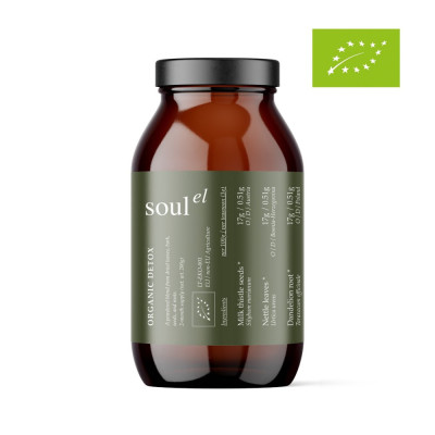 Soulel Detox BIO prášek | 9 bylin pro detox Vegan | Wereco