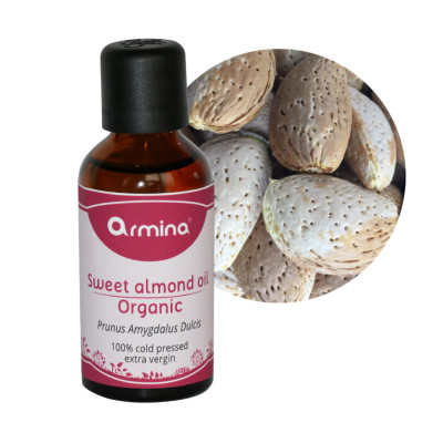 Armina bio sweet almond oil - carrier oil for sensitive skin | WERECO