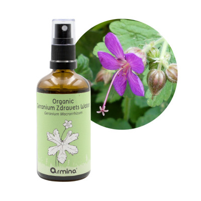 Armina hydrosol geranium zdravets organic - universal facial water | WERECO