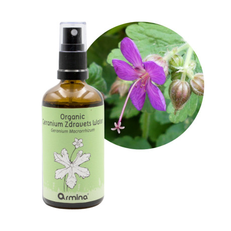 Armina Bio květová voda geranium zdravets