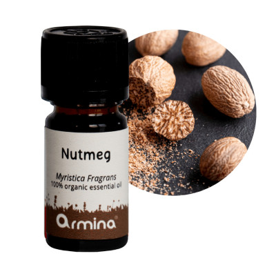Armina bio essential oil nutmeg - circulation and pain relief | WERECO