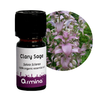 Armina essential oil clary sage organic - women's comfort and hormonal balance | WERECO