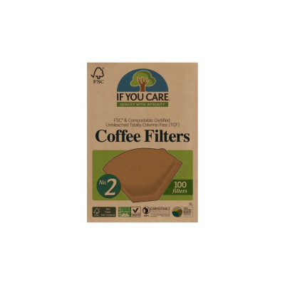 If You Care Unbleached Coffee Filters 100 pcs | Wereco