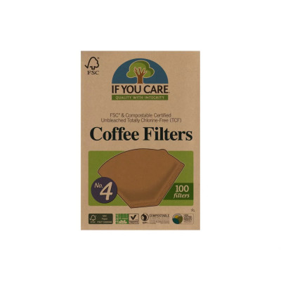 If You Care Unbleached Coffee Filters 100 pcs | Wereco