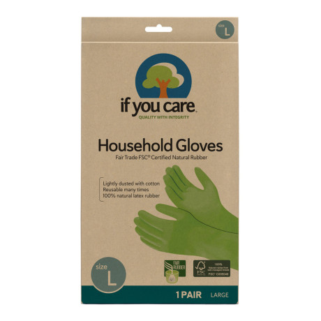 If You Care univerzální latexové rukavice na úklid vel. L