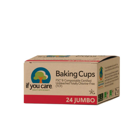 If You Care papírové košíčky na pečení jumbo nebělené 24 ks