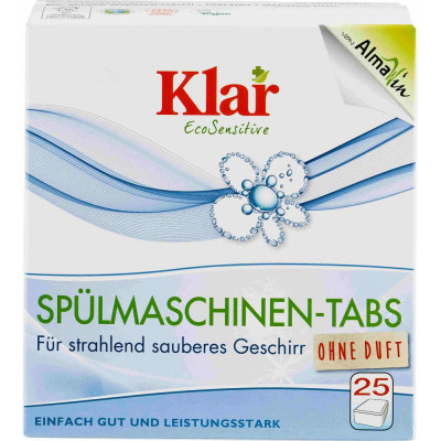 Klar dishwasher tablets - GMO-free enzymes ECOCERT | WERECO