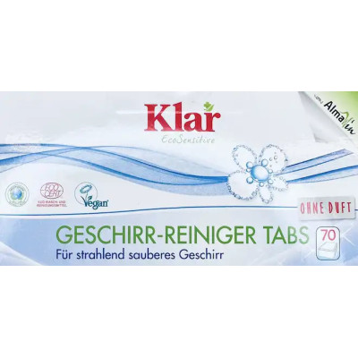 Klar dishwasher tablets - GMO-free enzymes ECOCERT | WERECO