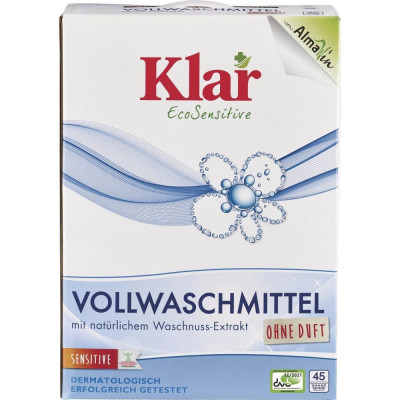 Klar prací prášek mýdlové ořechy Sensitive bez parfémů | WERECO