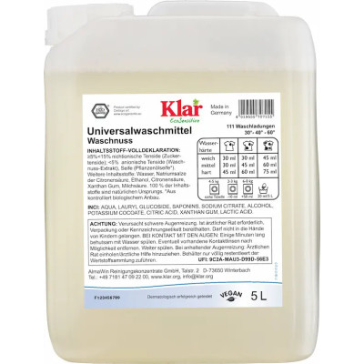 Klar laundry gel soap nuts sensitive – natural washing without fragrance | WERECO