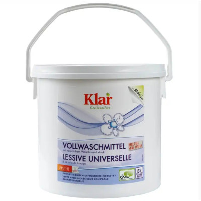 Klar Univerzální prací prášek Sensitive 2,475 kg, poškozený obal
