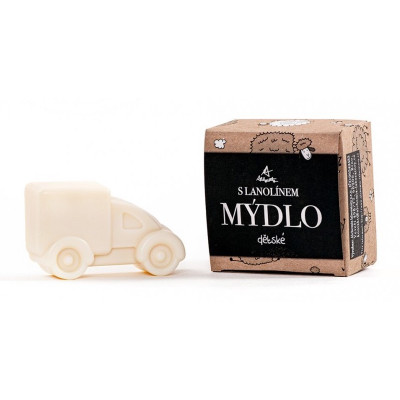 Alchymistky dětské mýdlo lanolin tvary – autíčko motýlek | WERECO