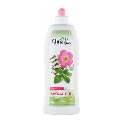 Almawin washing-up liquid rose lemon balm – Organic fragrance | WERECO