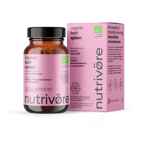 Nutrivore Bio hovězí slezina 90 kapslí