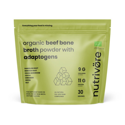 Bone Broth with Herbs | 9g Collagen + Chaga | Nutrivore